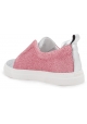 Pierre Hardy sneaker slip-ons in silver/pink glitter