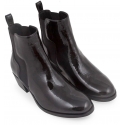 Pierre Hardy women's ankle boots in black patent leather