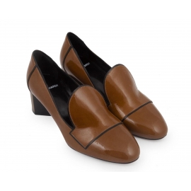 Pierre Hardy heels pumps in khaki patent leather