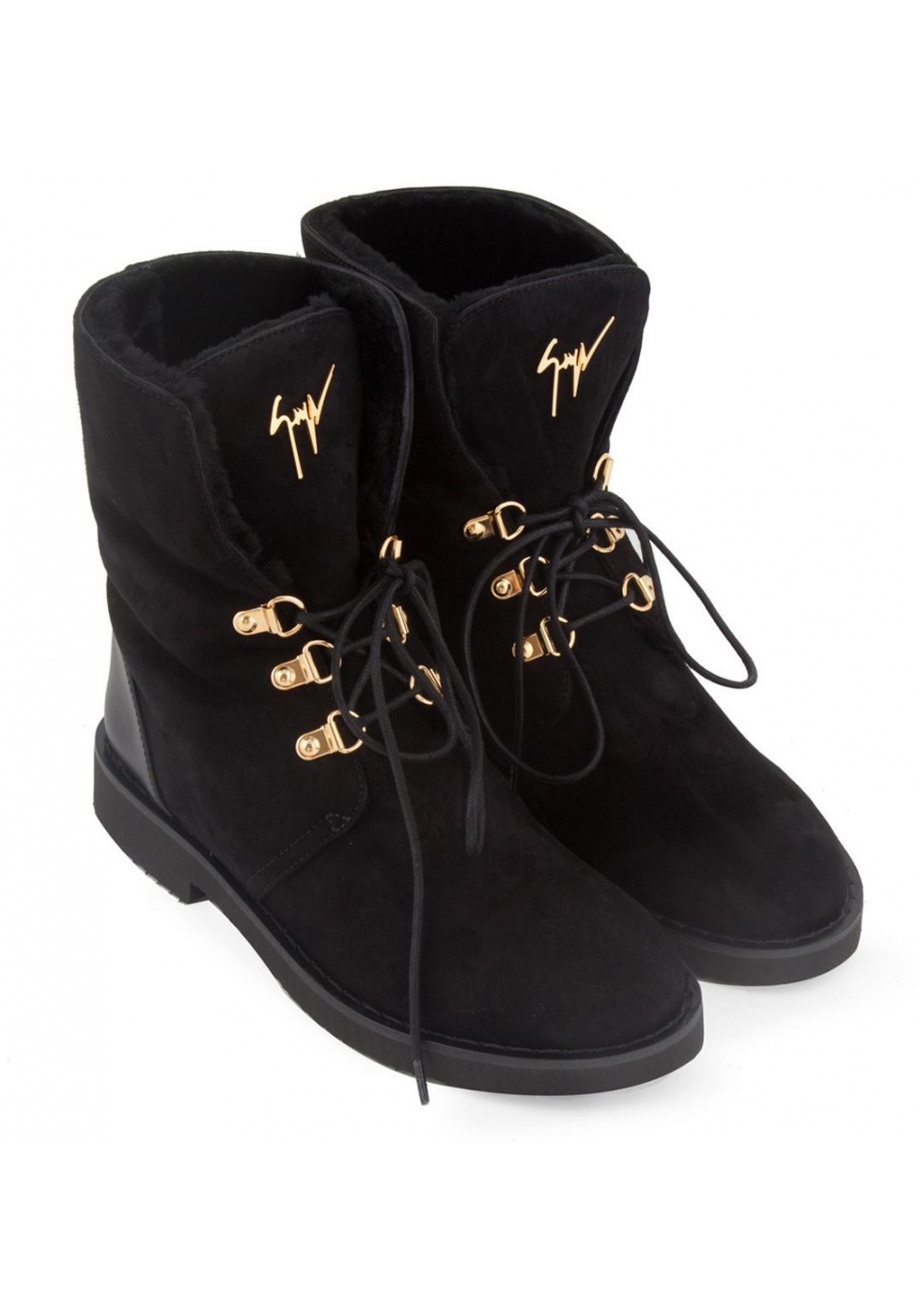 Giuseppe Zanotti ankle boots in black suede leather - Italian Boutique