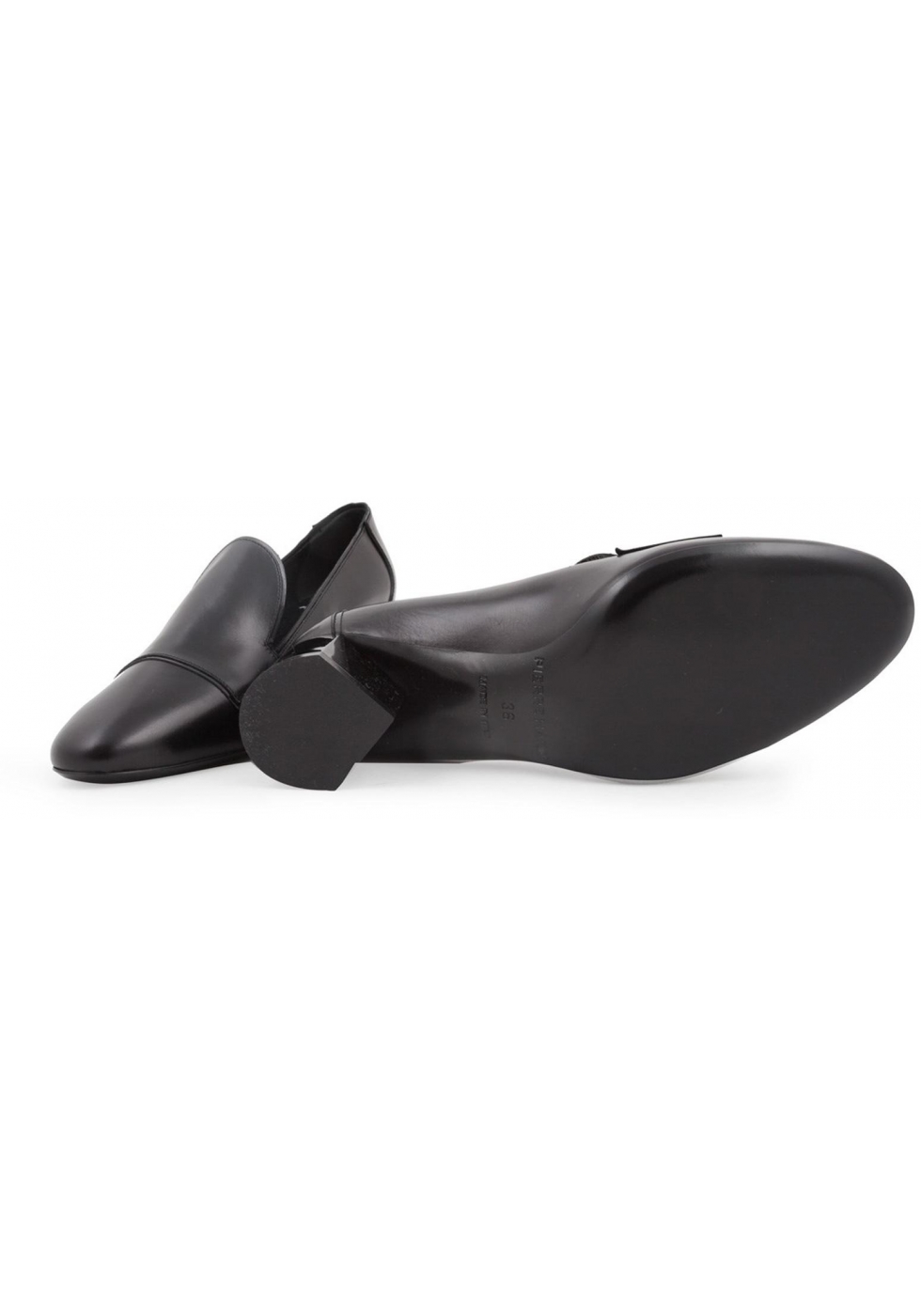 Pierre Hardy kitten heels pumps in black calf leather - Italian Boutique
