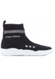 Chiara Ferragni black knitted hi top sneakers shoes