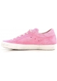 Philippe Model women's low top sneakers in pink suede