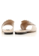 Sergio Rossi flats slide sandals in nude leather