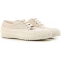 Hogan women's low top sneakers shoes in beige fabric