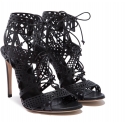 Casadei evening black high stiletto heels sandals