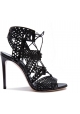 Casadei evening black high stiletto heels sandals