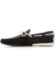 Tod's men's gommino driving moccasins in black suede leather