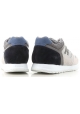 Hogan men's sneakers shoes in grey and off-white leather