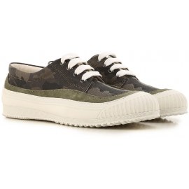 Hogan women's low top sneakers shoes in camouflage fabric