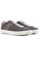 Hogan men's low top sneakers shoes in grey suede