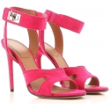 Givenchy stiletto heels sandals in fuxia suede leather