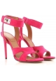 Givenchy stiletto heels sandals in fuxia suede leather
