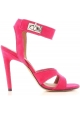 Givenchy stiletto heels sandals in fuxia suede leather