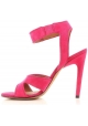 Givenchy stiletto heels sandals in fuxia suede leather