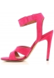 Givenchy stiletto heels sandals in fuxia suede leather
