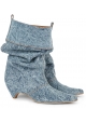 Stella McCartney women's Denim Fabric midcalf booties shoes