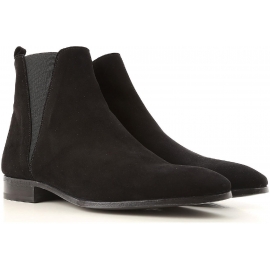 Dolce&Gabbana men's ankle boots in black calf leather whit zip