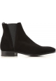 Dolce&Gabbana men's ankle boots in black calf leather whit zip