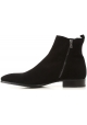 Dolce&Gabbana men's ankle boots in black calf leather whit zip