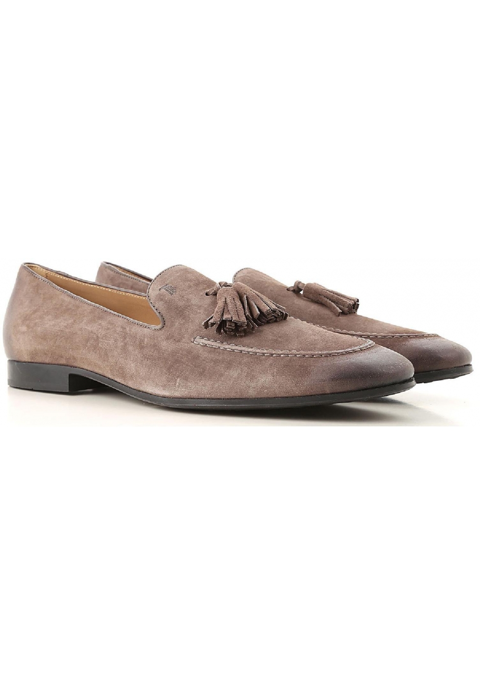 spænding Janice præambel Tod's men's tassel loafer in Medium Gray Suede leather - Italian Boutique