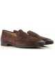 Tod's Men's moccasins in vintage Ebony Suede leather