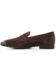 Tod's Men's moccasins in vintage Ebony Suede leather