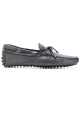 Tod's men's moccasins in Dark Gray Leather with laces - Italian Boutique