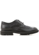 Tod's DERBY BUCATE man's lace-ups in leather and black fabric with brogue