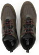 Hogan INTERACTIVE3 men's sneakers in brown leather and camouflage fabric