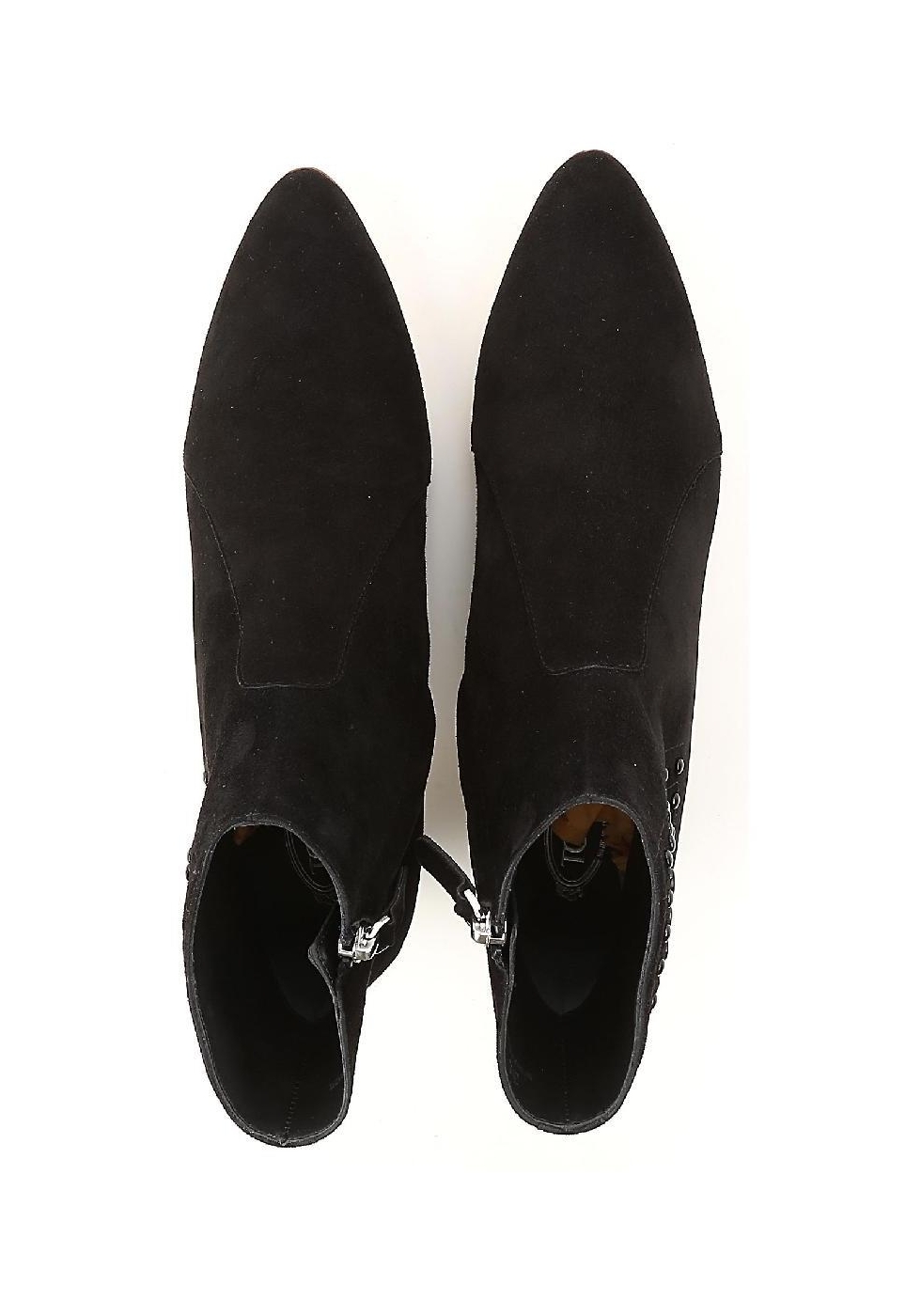Black suede booties low heel deals