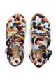 MSGM wedges sandals shoes in multicolor fabric