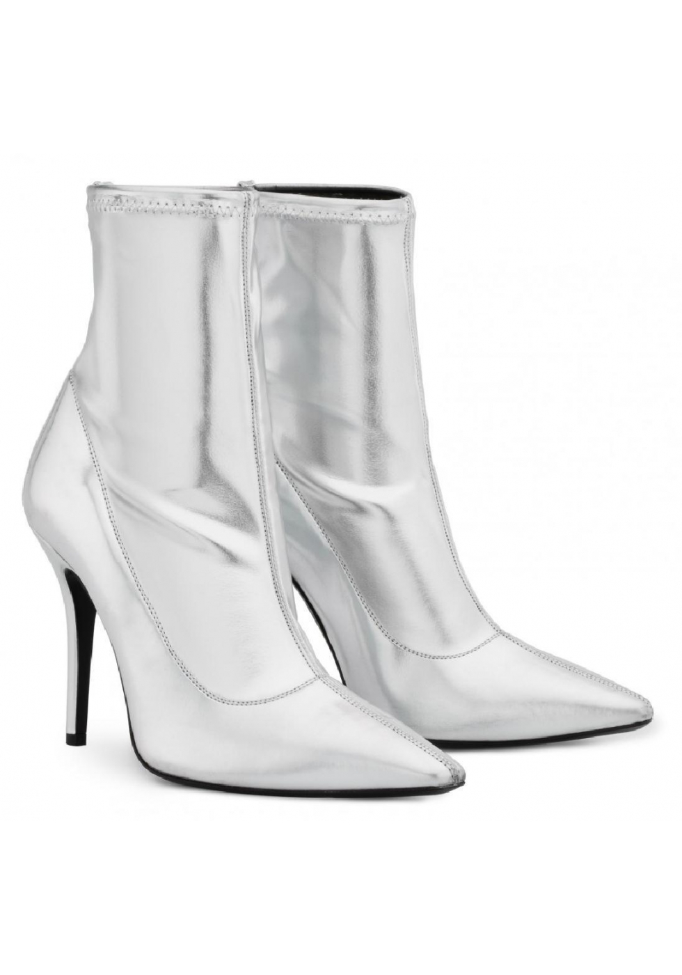 womens silver booties
