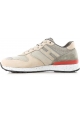 Hogan men's low top sneakers shoes in beige leather