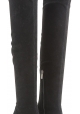 Sergio Rossi woman's over the knee boots in black suede with stilettos