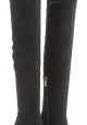 Sergio Rossi woman's over the knee boots in black suede with stilettos