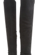 Sergio Rossi woman's over the knee boots in black suede with stilettos