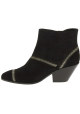 Giuseppe Zanotti Women's western heel ankle boots in black suede leather