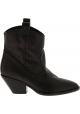 Giuseppe Zanotti Women's mid calf heeled boots in dark brown python leather