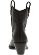 Giuseppe Zanotti Women's mid calf heeled boots in dark brown python leather