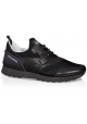 Hogan Running black leather and fabric sneakers