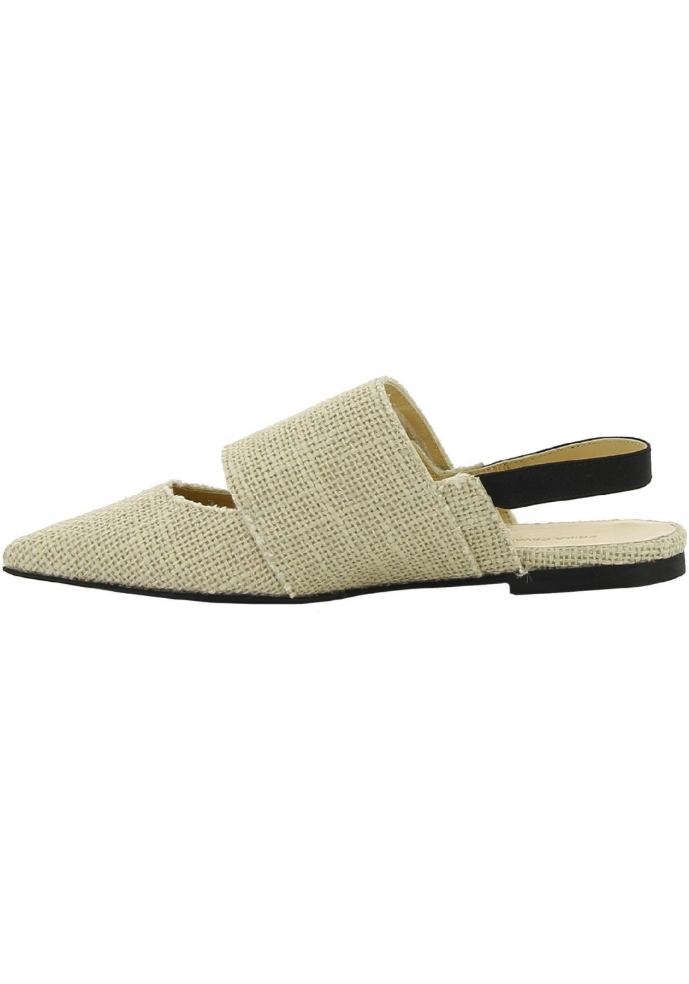 tan flat slingbacks